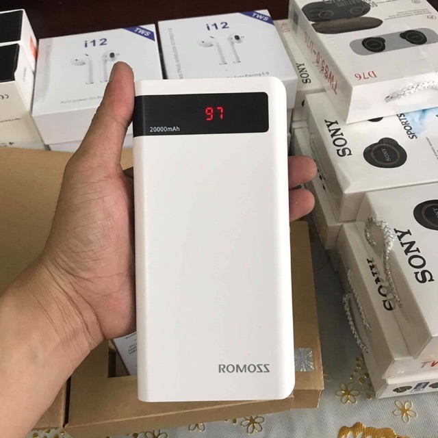 Sạc cao cấp Romoss 20000mAH Sense 6P