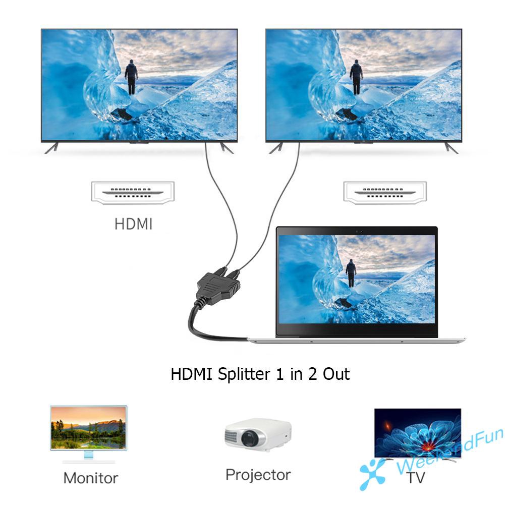 Bộ Chia Cổng Hdmi 1x2 Sang 1 Cổng 1080p