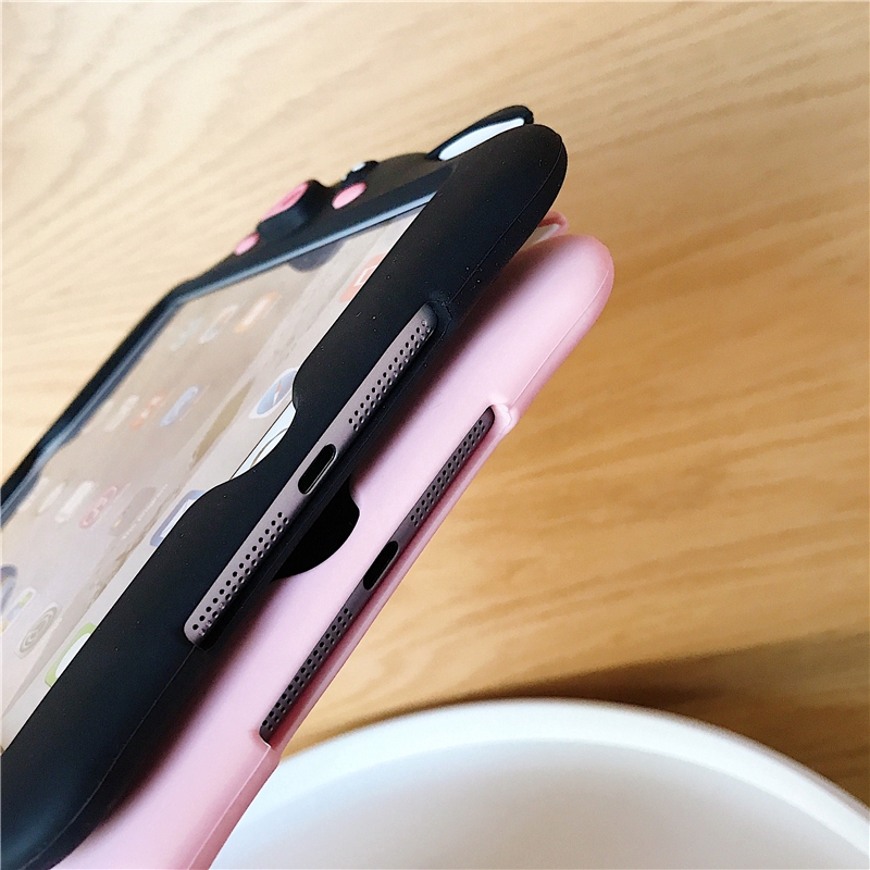 Ốp bảo vệ máy tính bảng silicon hình heo có dây đeo tiện dụng cho IPAD Air 3/MINI 4/MINI Pro 9.7 | BigBuy360 - bigbuy360.vn