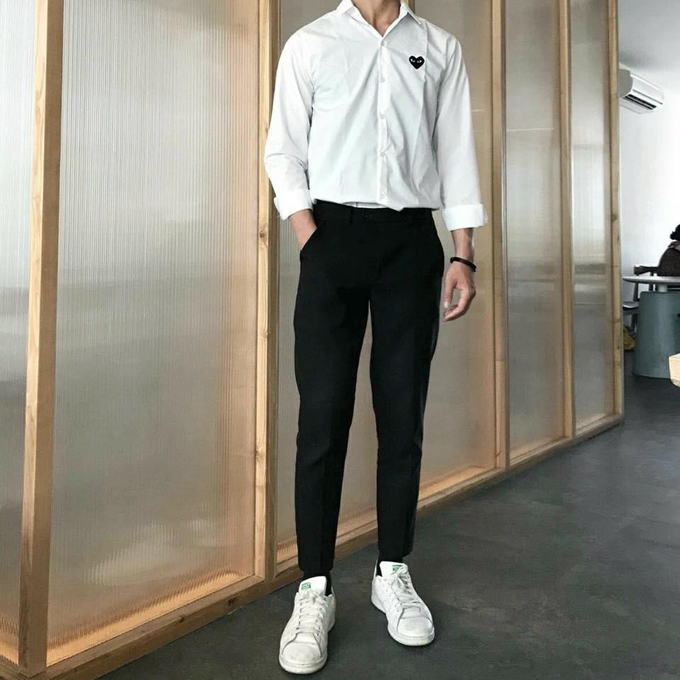 QUẦN BAGGY TÂY ĐEN NAM NỮ UNISEX (Gin Store)