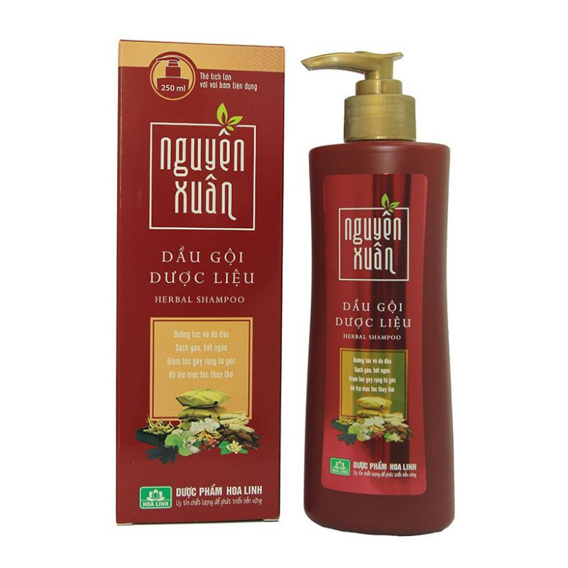Dầu gội Dược liệu Nguyên Xuân nâu 200ml (Dành cho tóc thường)