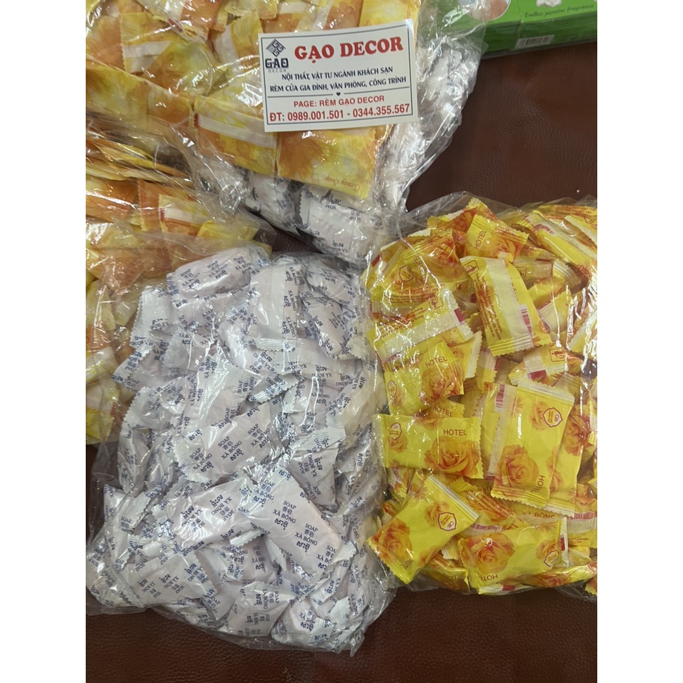 Xà bông  cho nhà nghỉ khách sạn, túi 100 cái