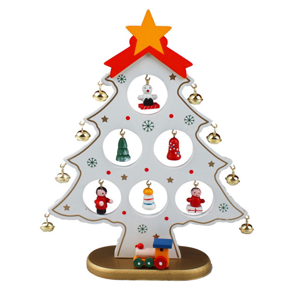 Cây Thông Noel Bằng Gỗ Một Lớp 22cm Trang Trí Giáng Sinh