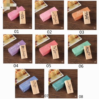 Con dấu gỗ họa tiết hoa lá p2