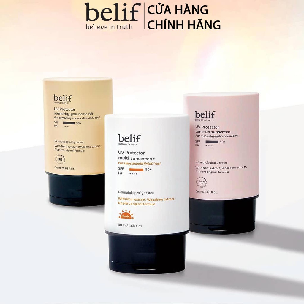 [Mã COSLG5 giảm 10%]Kem chống nắng hiệu chỉnh da Belif UV Protector Multi Sunscreen SPF50+ PA++++ 50ml