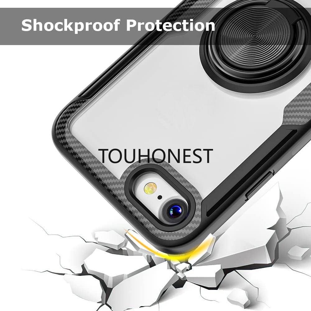 Ốp Điện Thoại Có Nhẫn Xỏ Ngón Tay Cho iphone XS Max XS XR X 6 6S 7 8 Plus SE 2020 SE 3 11 Pro Max 12 Pro