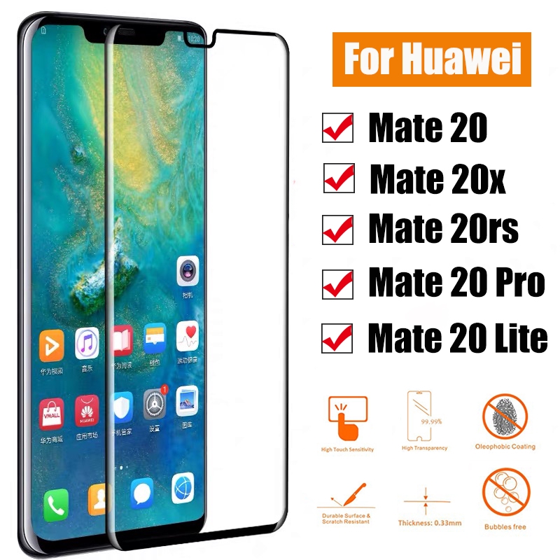 Kính cường lực bảo vệ màn hình điện thoại 5D chống rơi cho Huawei Mate 20 20X Y7 Y9 Prime 2019 Pro Lite 30 Lite P40 Pro