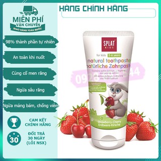 Kem Đánh Răng Trẻ Em 2-6 Tuổi Hương Dâu Rừng - Anh Đào Wild Strawberry - Cherry 55ml