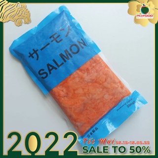 Vụn Cá Hồi Bao Xanh Xuất Nhật - 1Kg 2 Túi Hút Chân Không