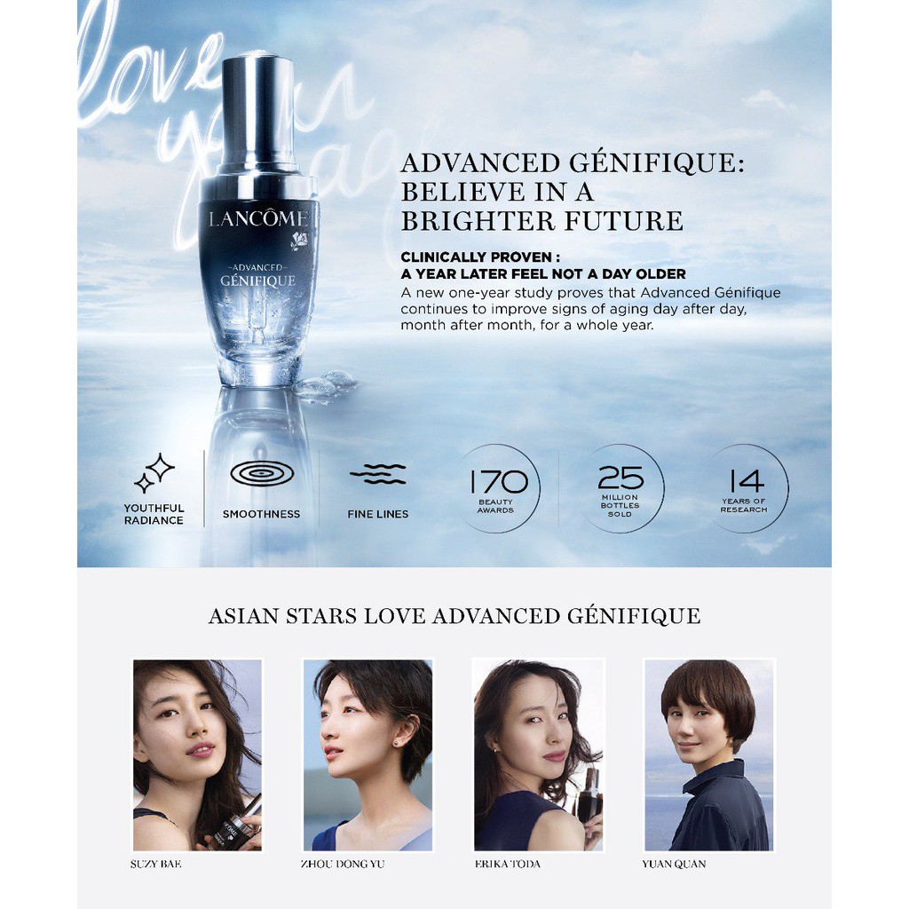 SERUM LANCOME ADVANCED GENIFIQUE YOUTH ACTIVATING CONCENTRATE - Tinh chất trẻ hoá làn da chống lão hoá