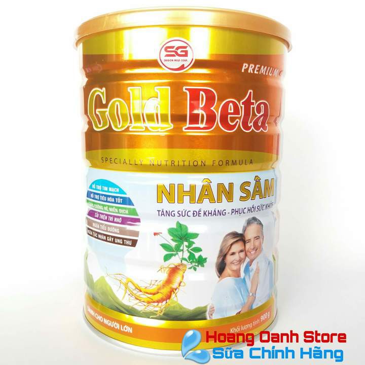 GOLD BETA NHÂN SÂM 900g - Sữa dành cho NGƯỜI GIÀ PHỤC HỒI SỨC KHỎE - Dành cho người già - Tiểu đường 900g