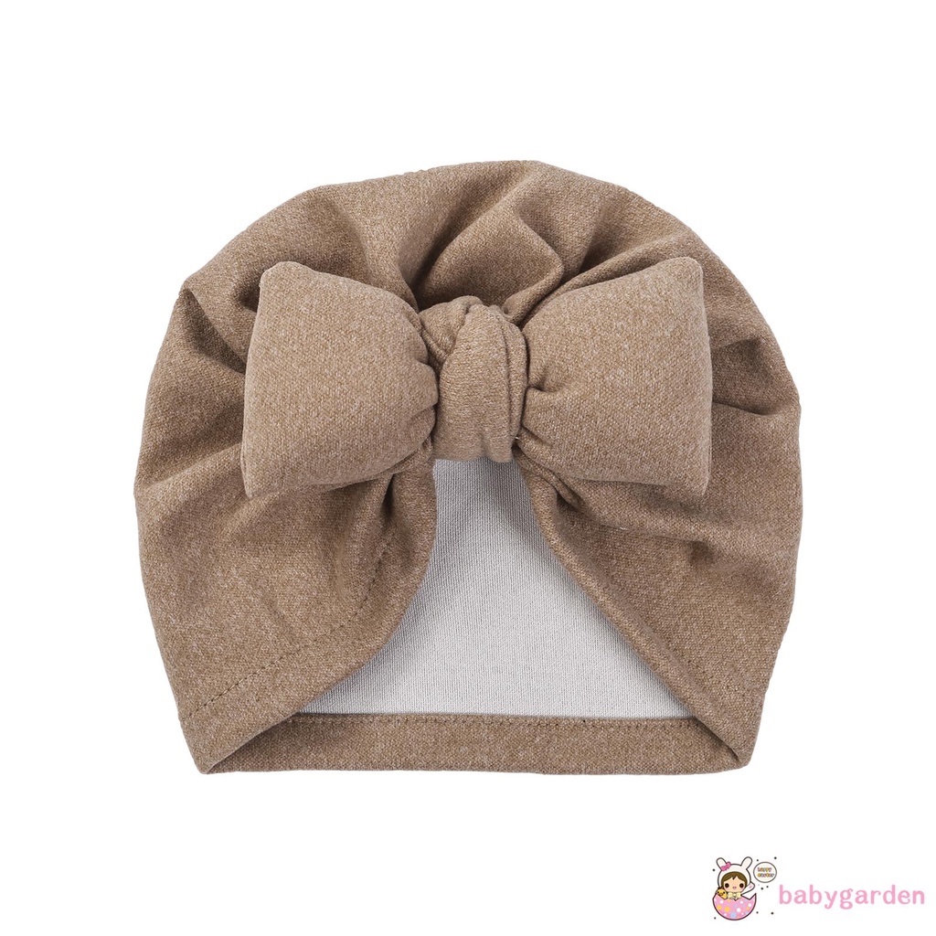 Mũ len co giãn giữ ấm cho bé vào mùa đông thiết kế thắt nơ phong cách cổ điển