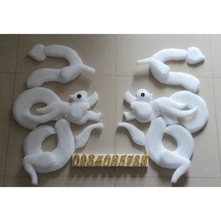 Phôi xốp rồng phụng trang trí trái cây cúng chùa lễ Phật