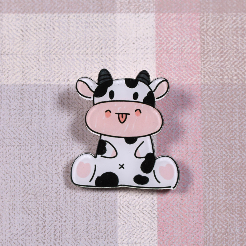 Ghim cài áo thiết kế hình hoạt hình phong cách Hàn Quốc dễ thương