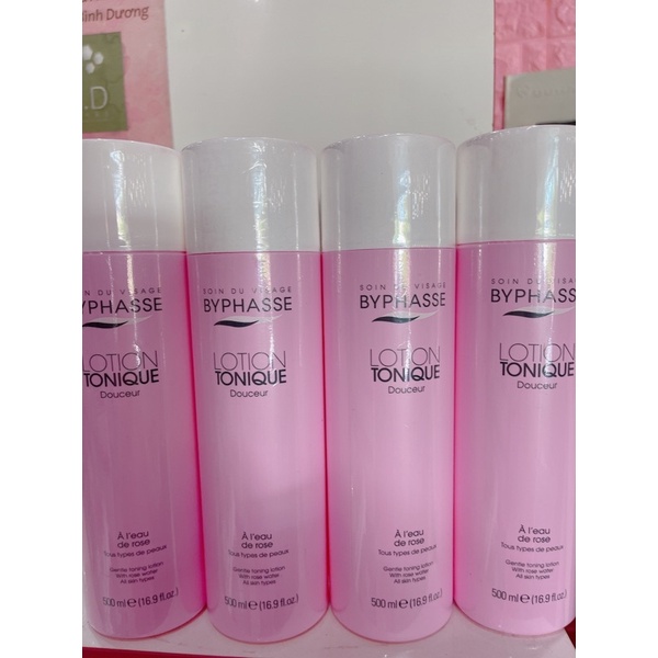 Nước Hoa Hồng BYPHASSE Toner Byphasse Lotion 500ml cho mọi loại da