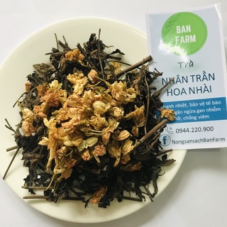 500g trà Nhân trần Hoa nhài Banfarm - Thơm ngon - mát gan giải độc gan