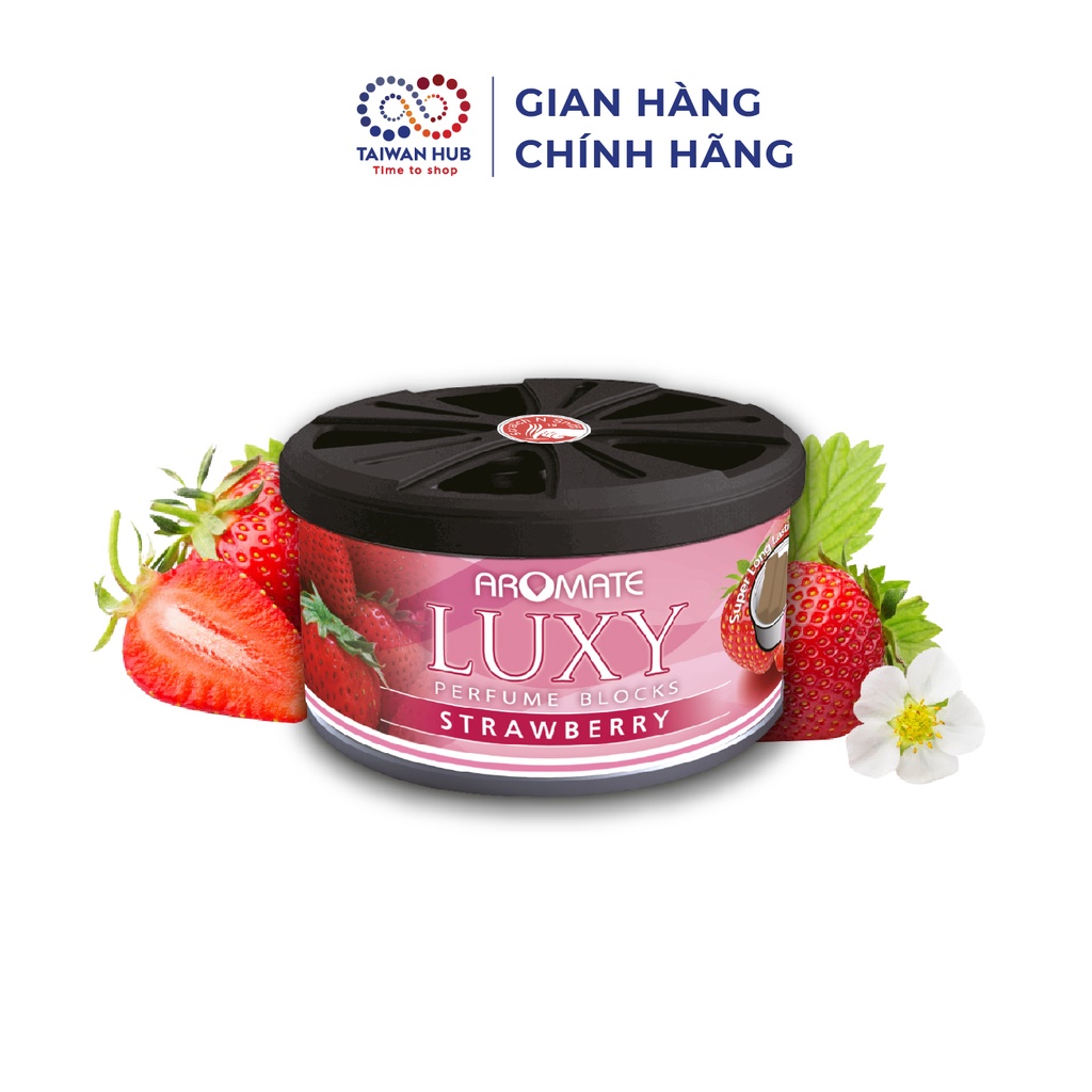 Sáp Thơm Phòng Hữu Cơ Nước Hoa Ô Tô Khử Mùi Xe Hơi Hương Dâu Tây AROMATE Đài Loan Chính Hãng Nhập Khẩu - Taiwan Hub