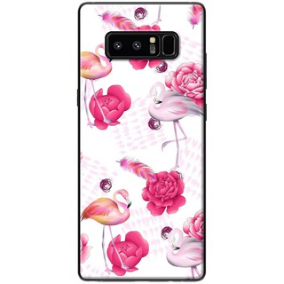 Ốp lưng Samsung Note 4, Note 5, Note 8, Note 9 Hạc hồng