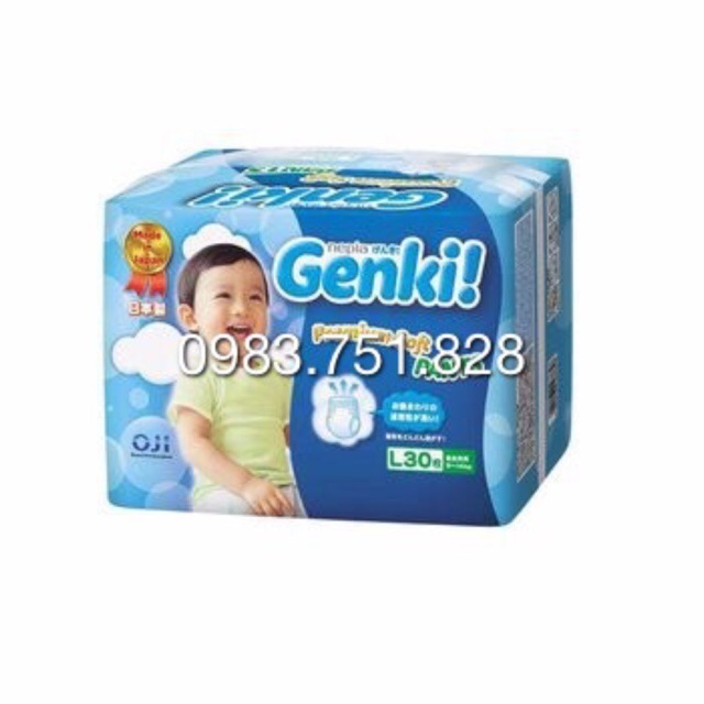 Tã  Quần L30, M32, XL26 .. genki-xuất khẩu Nhật