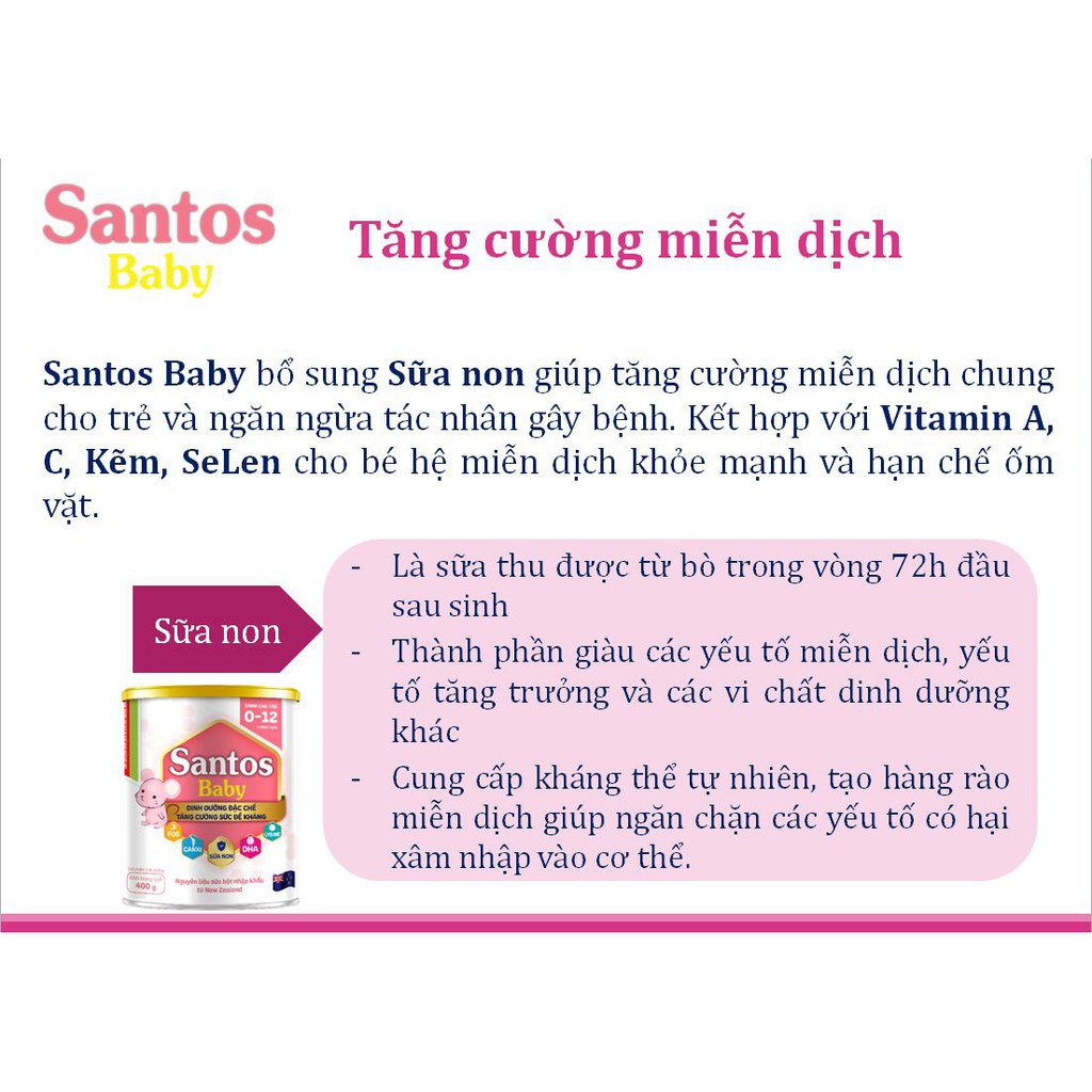 Sữa bột Santos Baby 900g_Duchuymilk