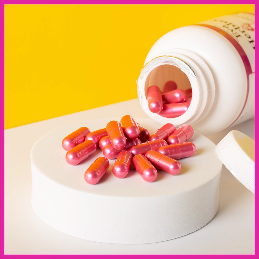 Viên điều hòa kinh nguyệt Eva Herblux giảm đau bụng kinh viêm nhiễm phụ khoa, khí hư huyết trắng  Ago