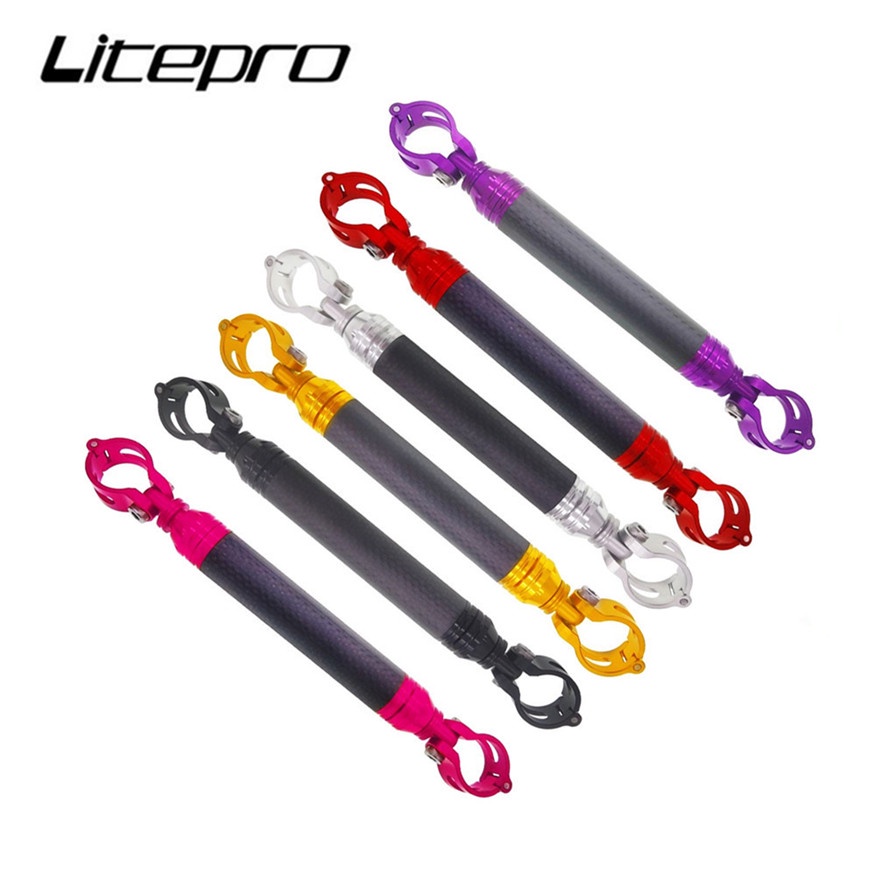 Giá Đỡ Điện Thoại Bằng Sợi Carbon Gắn Tay Lái Xe Đạp Brompton 412