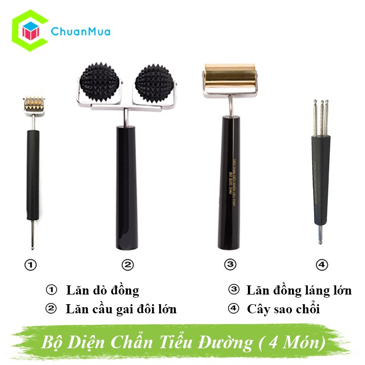 Bộ 4 Món Dụng Cụ Diện Chẩn Chữa Bệnh Tiểu Đường