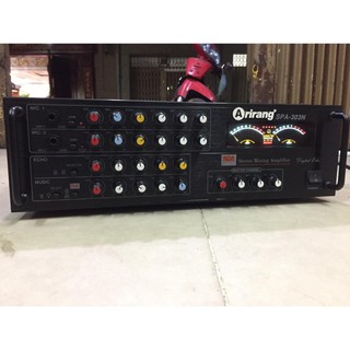 Amply Arirang-303 công suất lớn 8 sò chỉnh nhạc, hát karaoke +