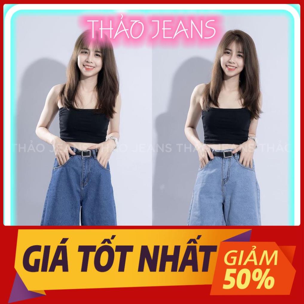 Quần Short Ngố Jean Lững Ống Rộng Lai Cuốn Phong Cách ULZZANG !