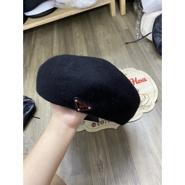 Mũ nồi prada viền da