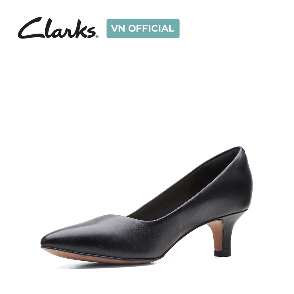 Giày Cao Gót 4.5cm Da Nữ Clarks Shondrah Jade màu Đen