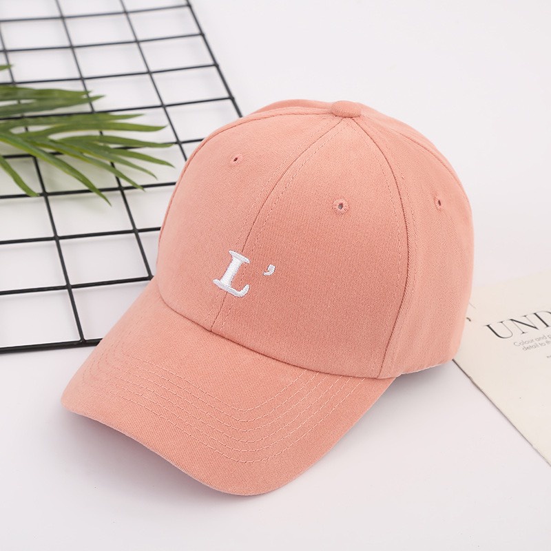 Mũ Lưỡi Trai Nón Kết Nhung Cao Cấp Thêu Chữ L 450 Phong Cách Ulzzang Form Unisex Nam Nữ - Hazo