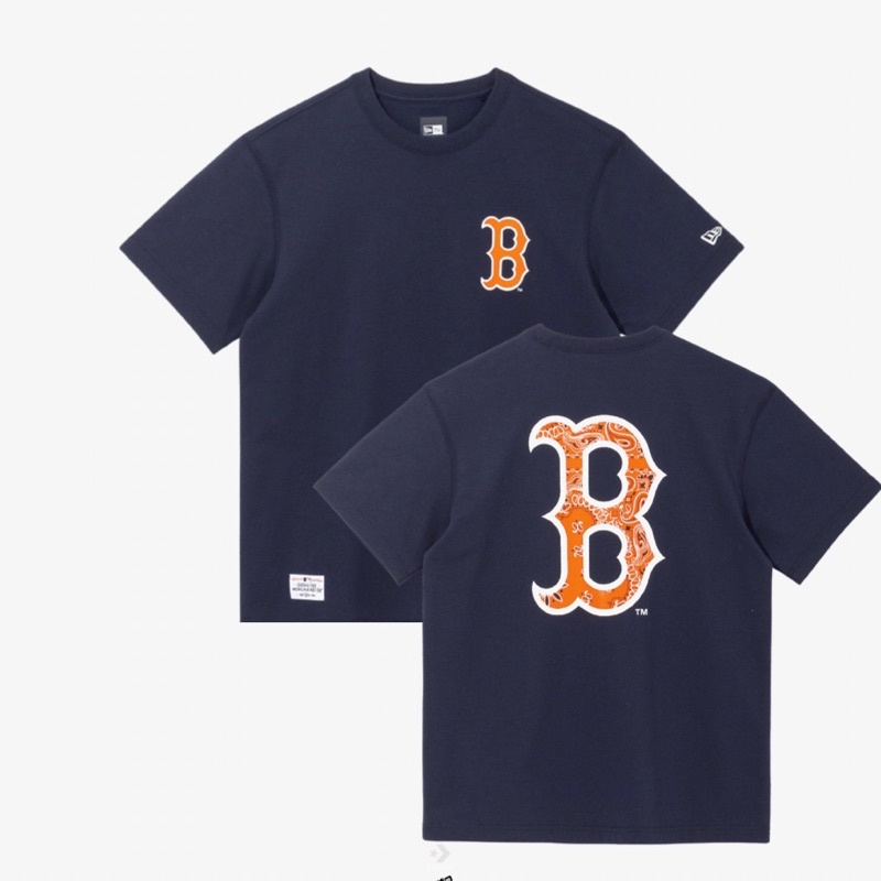 Áo thun new era big paisley Boston navy