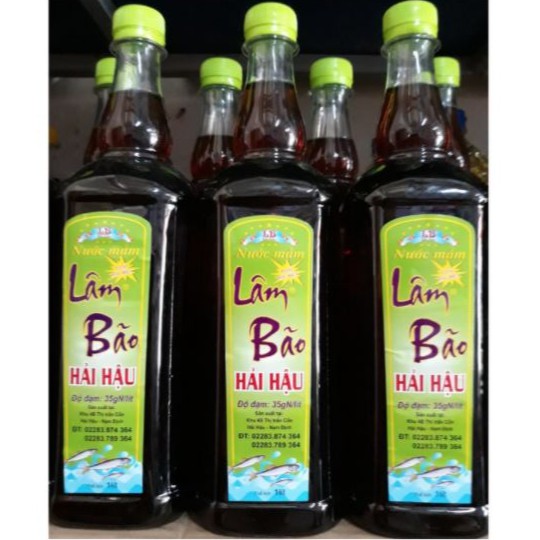 Nước Mắm truyền thống Lâm Bão Nắp Xanh Độ Đạm 35g N/L