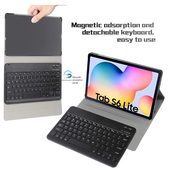 Bao da bàn phím rời Bluetooth cho Samsung Tab S6 Lite Spen P610/ P615 10.4inch Smart Keyboard siêu tiện