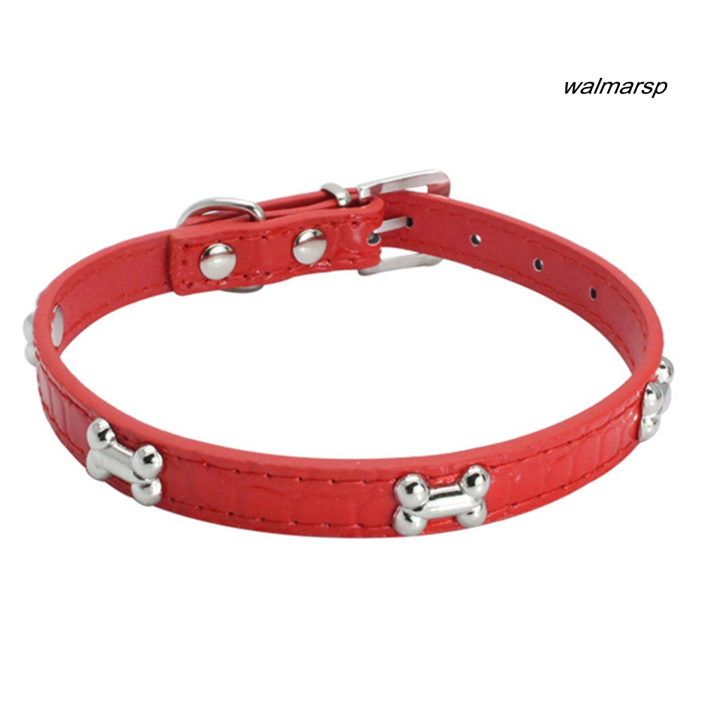 Vòng cổ giả da họa tiết xương đáng yêu dành cho thú cưng