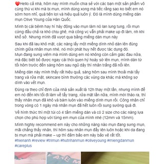 MIẾNG DÁN MỤN “THẦN THÁNH” OLIVE YOUNG