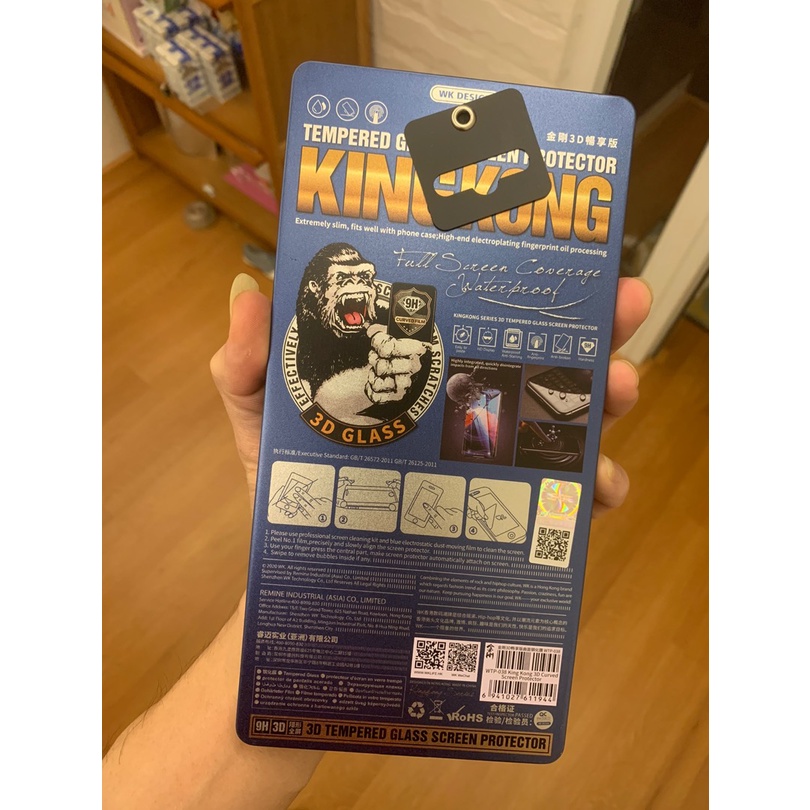 Kính Cường Lực WK KingKong Chính Hãng Full Màn cho iPhone 13/12/11/7/8...Plus Xs Max/mini/Pro Max