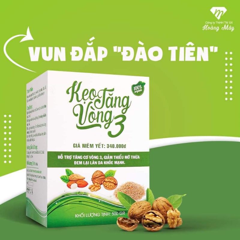 ❤️ Kẹo Tăng Vòng 3 Hoàng Mây_ An Toàn Hiệu Quả _ Hộp 500gr ❤️