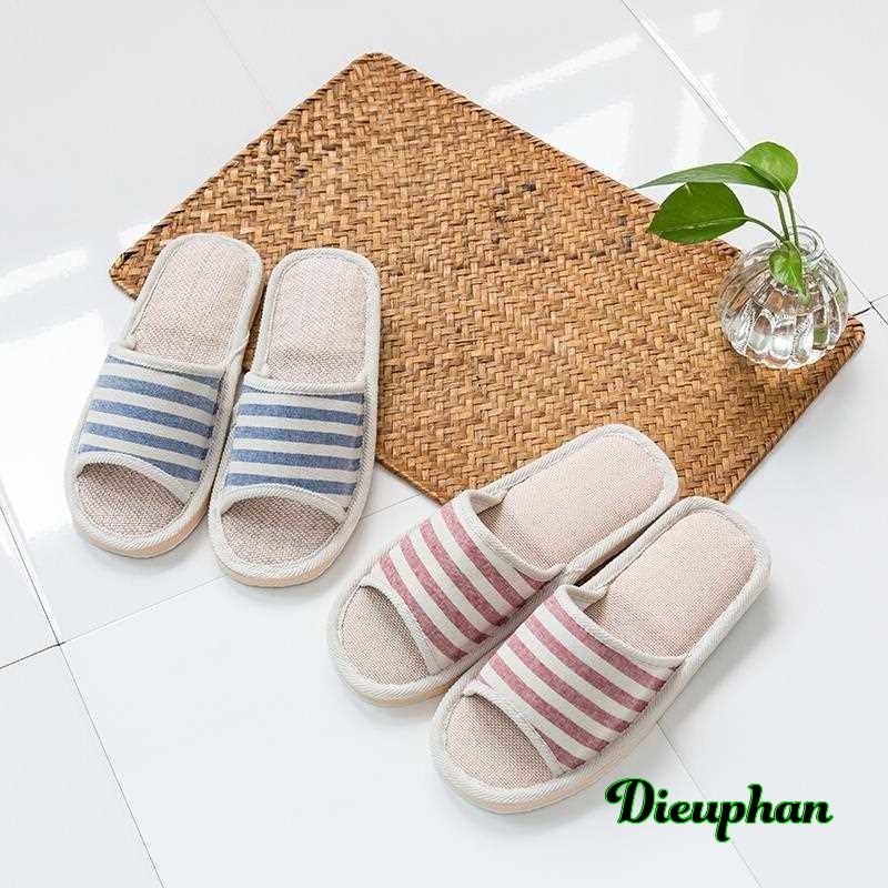 dép nữ nam đi trong nhà dép lê chống trơn có thể đi trong nhà tắm nhà vệ sinh dép vải đẹp dieuphan