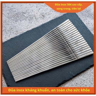 ĐŨA INOX 304 CAO CẤP HÀN QUỐC- KHÔNG TRƠN TRƯỢT-CHỐNG HAN GỈ- AN TOÀN CHO SỨC KHỎE.