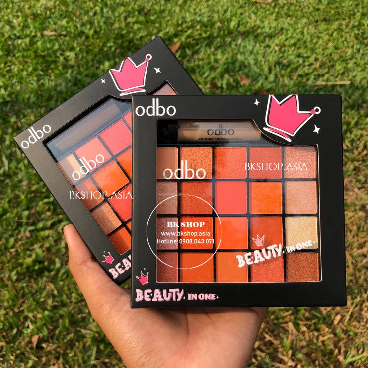 (Auth Thái) Set Trang Điểm Gồm Phấn Mắt - Phấn Má Hồng - Son ODBO BEAUTY IN ONE OD1006