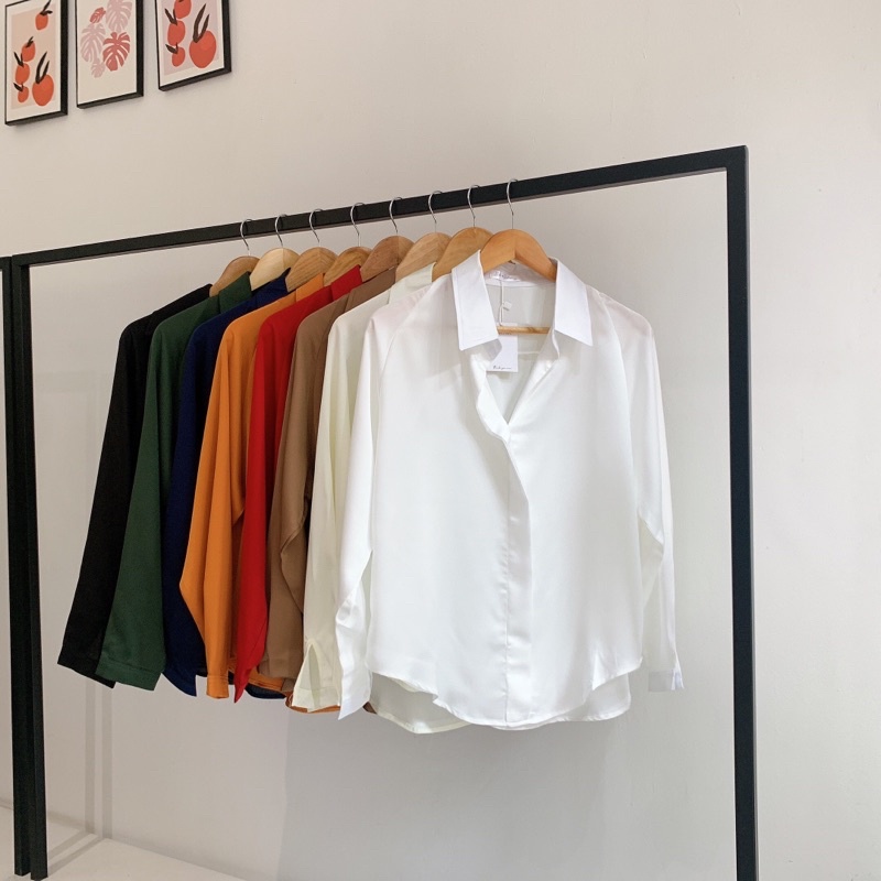 SISTERSISTER BEST SELLER - Áo sơ mi lụa SILK SHIRT