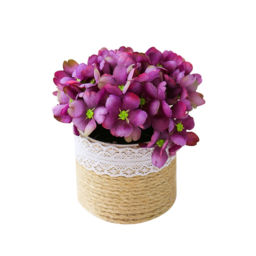 Chậu hoa bonsai nhân tạo trang trí thủ công cho bàn làm việc / tiệc cưới