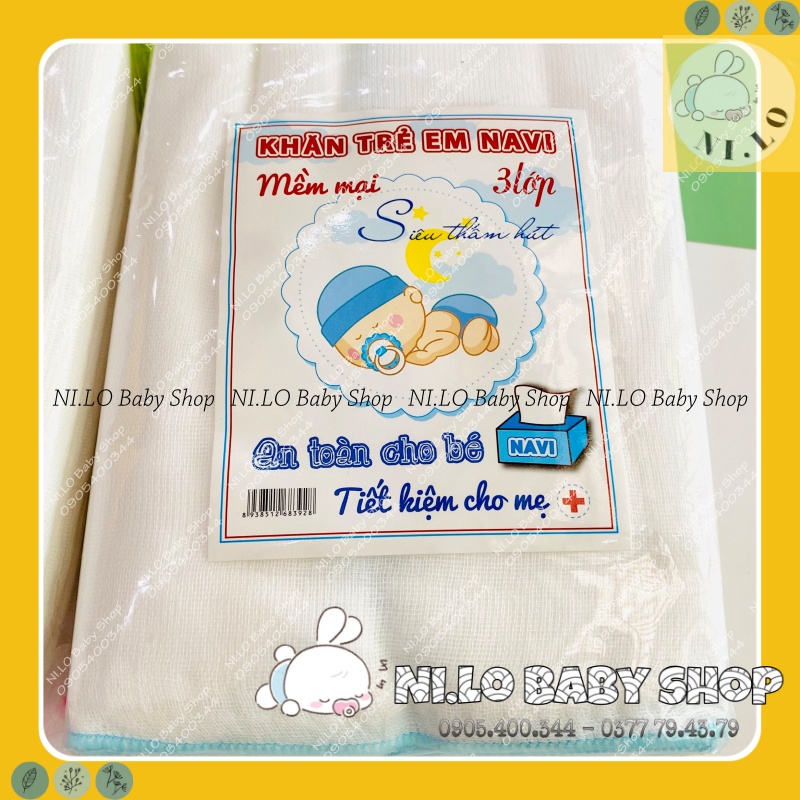 SET 10 KHĂN SỮA NAVI SIZE TRUNG CHO BÉ  (LOẠI TỐT)