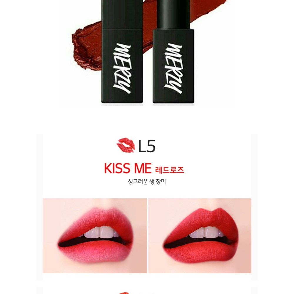 (auth 100%) son merzy l5 kiss me màu mới cực đẹp cho các nàng chất son đẹp mềm mịn bám màu tốt | BigBuy360 - bigbuy360.vn