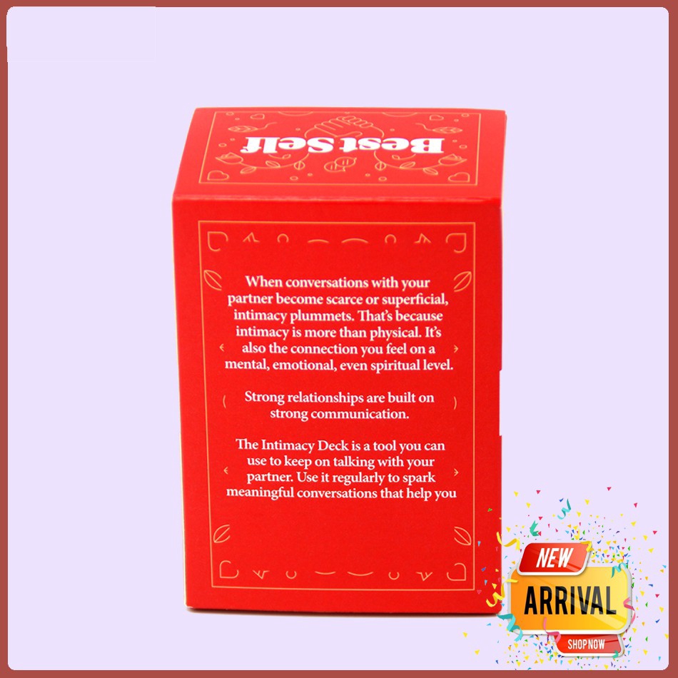 Intimacy Deck by BestSelf-Best couple card game with full English romantic gifts