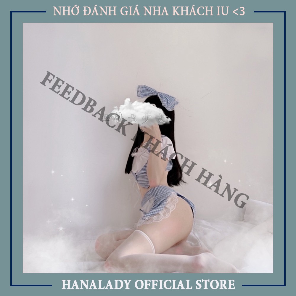 Đồ ngủ sexy -Cosplay hầu gái chất liêu jcotton mềm min hoá thân nàng hầu dễ thương CP032