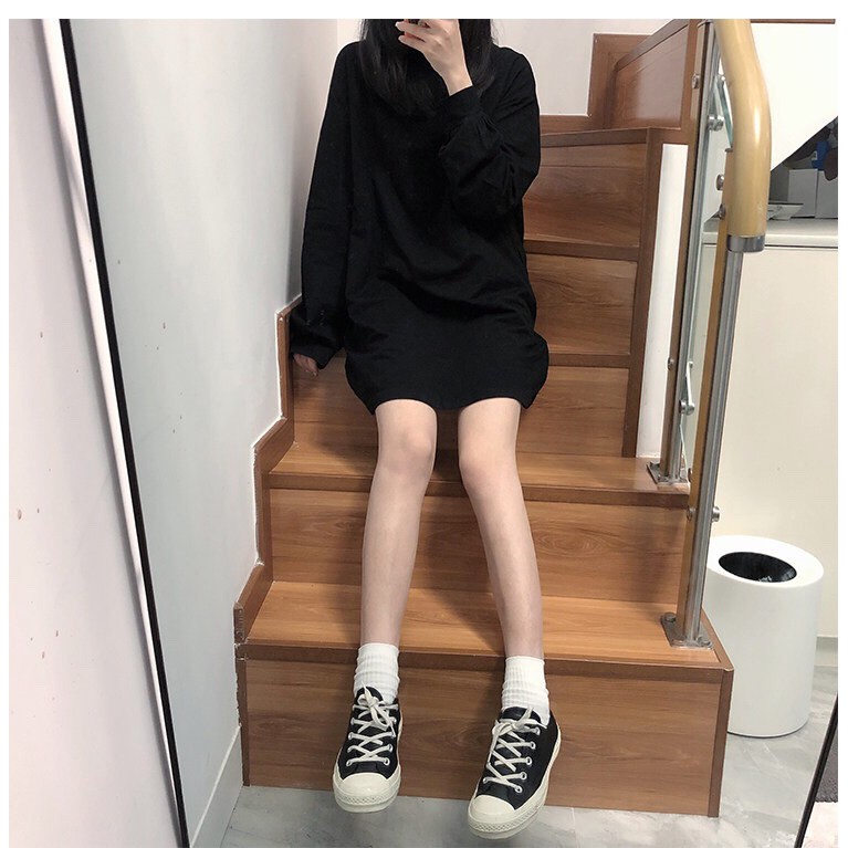 VÁY SWEATER TAY BỒNG TẶNG KÈM BELT HOT - ĐẦM MẶC 2 KIỂU | BigBuy360 - bigbuy360.vn