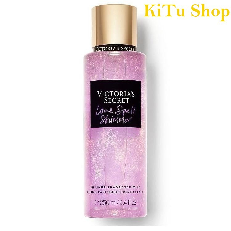 «Mẫu Thử» 🎈 Xịt Thơm Có Nhũ Body Mist Victoria’s Secret - LOVE SPELL SHIMMER ❃